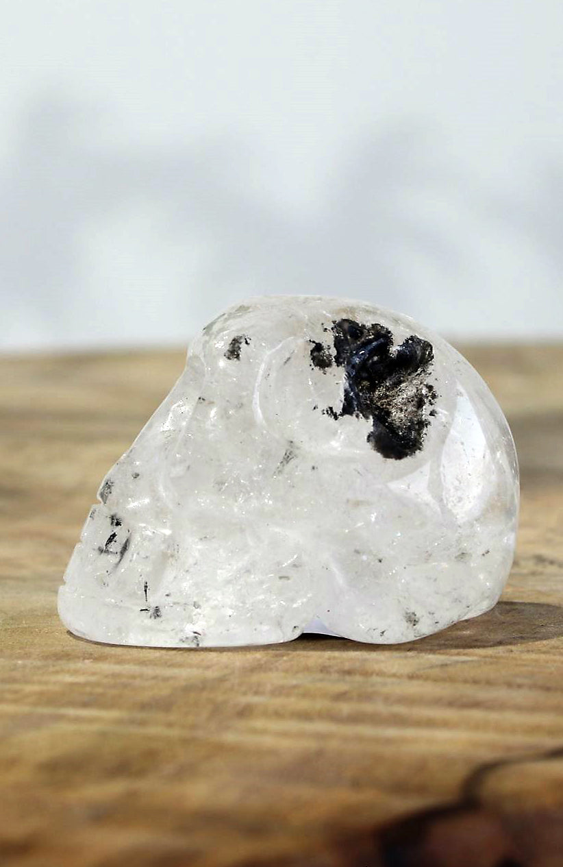 Black Tibetan Quartz Skull AA